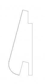 Tegning af SW13 Bølge-profil 35 x 96 mm