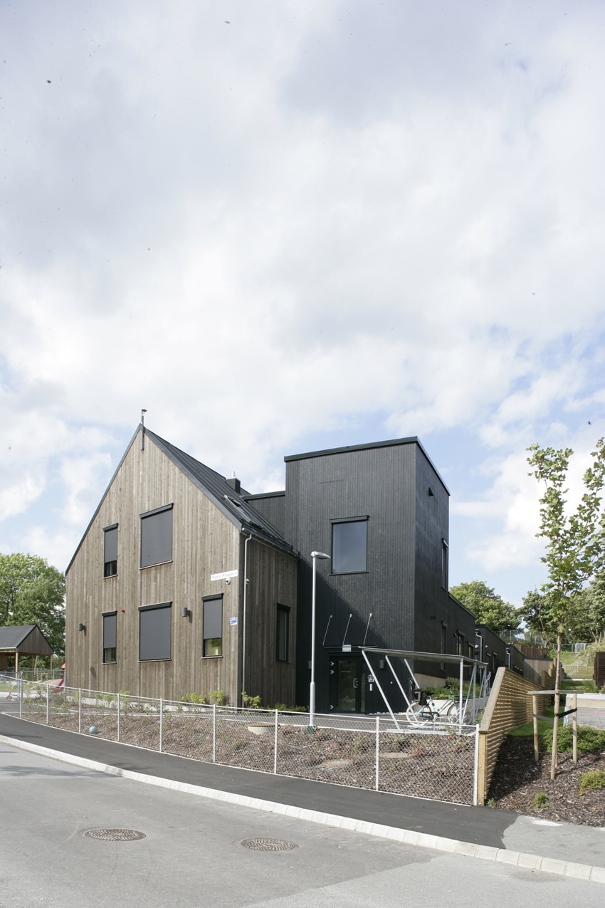 Børnehave beklædt i træ fra Superwood